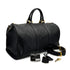 VINTAGE CHANEL BICOLORE BOSTON SHOULDER BAG BLACK LEATHER GOLD HARDWARE 90320169