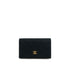 VINTAGE CHANEL BICOLORE COIN PURSE WALLET BLACK SATIN RHINESTONE 90319707