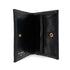 VINTAGE CHANEL BICOLORE COIN PURSE WALLET BLACK SATIN RHINESTONE 90319707