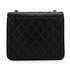 VINTAGE CHANEL BIC COCO CHAIN SHOULDER BAG BLACK LAMB SKIN GOLD HARDWARE 90345065