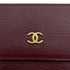 VINTAGE CHANEL BIFOLD COMPACT WALLET BORDEAUX LEATHER 90319977