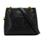 VINTAGE CHANEL BIG COCO CHAIN SHOULDER BAG BLACK CAVIAR SKIN GOLD HARDWARE 90326721