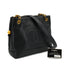 VINTAGE CHANEL BIG COCO CHAIN SHOULDER BAG BLACK CAVIAR SKIN GOLD HARDWARE 90326721