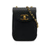 VINTAGE CHANEL BIG COCO CHAIN SHOULDER BAG BLACK CAVIAR SKIN GOLD HARDWARE 90311876