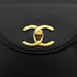VINTAGE CHANEL BIG COCO CHAIN SHOULDER BAG BLACK CAVIAR SKIN GOLD HARDWARE 90311876