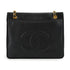 VINTAGE CHANEL BIG COCO CHAIN SHOULDER BAG BLACK CAVIAR SKIN GOLD HARDWARE 90335154