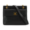VINTAGE CHANEL BIG COCO CHAIN SHOULDER BAG BLACK CAVIAR SKIN GOLD HARDWARE 90335154