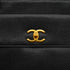 VINTAGE CHANEL BIG COCO CHAIN SHOULDER BAG BLACK CAVIAR SKIN GOLD HARDWARE 90335154