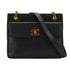 VINTAGE CHANEL BIG COCO CHAIN SHOULDER BAG BLACK CAVIAR SKIN GOLD HARDWARE 90335154