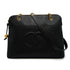 VINTAGE CHANEL BIG COCO CHAIN SHOULDER BAG BLACK CAVIAR SKIN GOLD HARDWARE 90335304