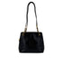 VINTAGE CHANEL BIG COCO CHAIN SHOULDER BAG BLACK LAMB SKIN GOLD HARDWARE 90317910