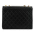 VINTAGE CHANEL BIG COCO CHAIN SHOULDER BAG BLACK LAMB SKIN GOLD HARDWARE 90341831