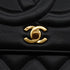 VINTAGE CHANEL BIG COCO CHAIN SHOULDER BAG BLACK LAMB SKIN GOLD HARDWARE 90341831
