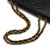 VINTAGE CHANEL BIG COCO CHAIN SHOULDER BAG BLACK LAMB SKIN GOLD HARDWARE 90341831