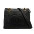 VINTAGE CHANEL BIG COCO CHAIN SHOULDER BAG BLACK LAMB SKIN GOLD HARDWARE 90344382