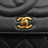 VINTAGE CHANEL BIG COCO CHAIN SHOULDER BAG BLACK LAMB SKIN GOLD HARDWARE 90327079