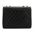 VINTAGE CHANEL BIG COCO CHAIN SHOULDER BAG BLACK LEATHER GOLD HARDWARE 90325334