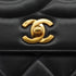 VINTAGE CHANEL BIG COCO CHAIN SHOULDER BAG BLACK LEATHER GOLD HARDWARE 90325334