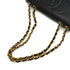 VINTAGE CHANEL BIG COCO CHAIN SHOULDER BAG BLACK LEATHER GOLD HARDWARE 90325334