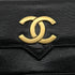 VINTAGE CHANEL BIG COCO CHAIN SHOULDER BAG BLACK LIZARD GOLD HARDWARE 90311042