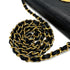 VINTAGE CHANEL BIG COCO CHAIN SHOULDER BAG BLACK LIZARD GOLD HARDWARE 90311042