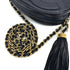 VINTAGE CHANEL BIG COCO CHAIN SHOULDER BAG FRINGE NAVY LAMB SKIN GOLD HARDWARE 90316886