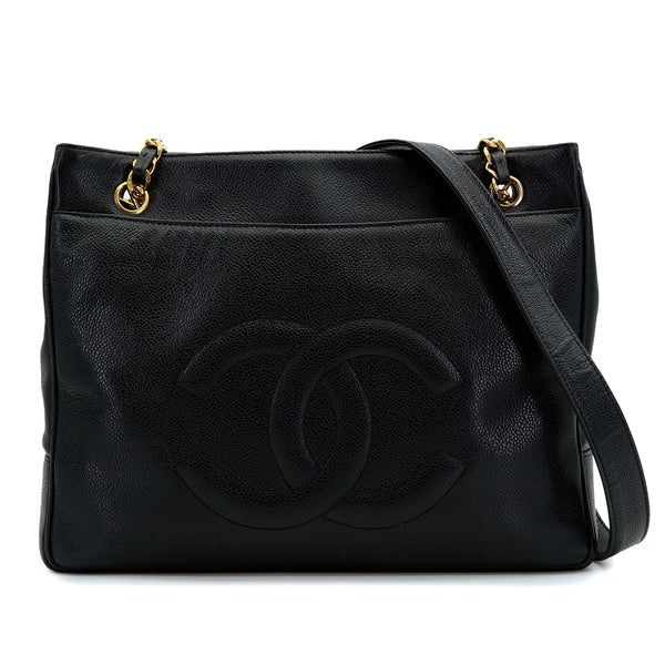 VINTAGE_CHANEL_BIG_COCO_CHAIN_TOTE_BAG_BLACK_LAMB_SKIN_GOLD_HARDWARE_90317006_japan