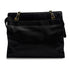 VINTAGE CHANEL BIG COCO CHAIN TOTE BAG BLACK LAMB SKIN GOLD HARDWARE 90315017