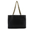 VINTAGE CHANEL BIG COCO CHAIN TOTE BAG BLACK LEATHER GOLD HARDWARE 90324748