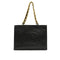 VINTAGE CHANEL BIG COCO CHAIN TOTE BAG BLACK LEATHER GOLD HARDWARE 90332960