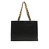 VINTAGE CHANEL BIG COCO CHAIN TOTE BAG BLACK LEATHER GOLD HARDWARE 90332960