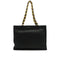 VINTAGE CHANEL BIG COCO CHAIN TOTE BAG BLACK LEATHER GOLD HARDWARE 90333716
