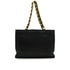 VINTAGE CHANEL BIG COCO CHAIN TOTE BAG BLACK LEATHER GOLD HARDWARE 90333716
