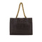 VINTAGE CHANEL BIG COCO CHAIN TOTE BAG BROWN LEATHER GOLD HARDWARE 90331406