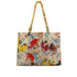 VINTAGE CHANEL BIG COCO CHAIN TOTE BAG MULTICOLOR COATED CANVAS HAWAII LIMITED EDITION GOLD HARDWARE 90343966