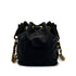 VINTAGE CHANEL BIG COCO DRAWSTRING CHAIN SHOULDER BAG BLACK LAMB SKIN GOLD HARDWARE 90319984