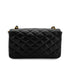 VINTAGE CHANEL BIG COCO MATELASSE CHAIN SHOULDER BAG BLACK LAMB SKIN GOLD HARDWARE 90315874