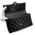 VINTAGE CHANEL BIG COCO MATELASSE CHAIN SHOULDER BAG BLACK LAMB SKIN GOLD HARDWARE 90315874