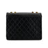 VINTAGE CHANEL BIG COCO MATELASSE CHAIN SHOULDER BAG BLACK LAMB SKIN GOLD HARDWARE 90317852