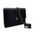 VINTAGE CHANEL BIG COCO MATELASSE CHAIN SHOULDER BAG BLACK LAMB SKIN GOLD HARDWARE 90317852