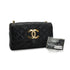 VINTAGE CHANEL BIG COCO MATELASSE CHAIN SHOULDER BAG BLACK LAMB SKIN GOLD HARDWARE 90324750
