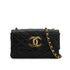 VINTAGE CHANEL BIG COCO MATELASSE CHAIN SHOULDER BAG BLACK LAMB SKIN GOLD HARDWARE 90324750