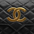 VINTAGE CHANEL BIG COCO MATELASSE CHAIN SHOULDER BAG BLACK LAMB SKIN GOLD HARDWARE 90324750