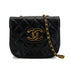 VINTAGE CHANEL BIG COCO MATELASSE CHAIN SHOULDER BAG BLACK LAMB SKIN GOLD HARDWARE 90324132