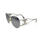 VINTAGE CHANEL BIG COCO SUNGLASSES SILVER EYEWEAR 90329020
