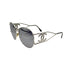 VINTAGE CHANEL BIG COCO SUNGLASSES SILVER EYEWEAR 90329020