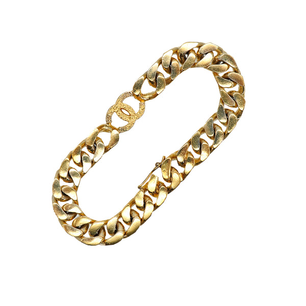 VINTAGE CHANEL BRACELET COCOMARK GOLD ACCESSORY 90335031