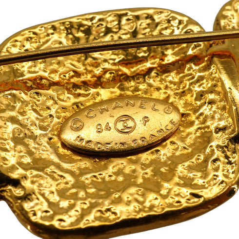 VINTAGE CHANEL BROACH TRIPLE COCO GOLD ACCESSORY 94P 90345099