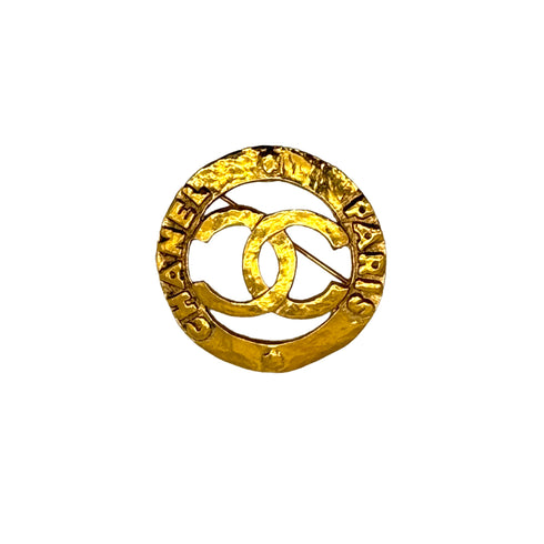 VINTAGE CHANEL BROOCH COCOMARK GOLD ACCESSORY 28 90319142