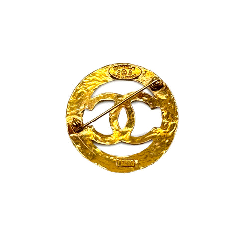 VINTAGE CHANEL BROOCH COCOMARK GOLD ACCESSORY 28 90319142